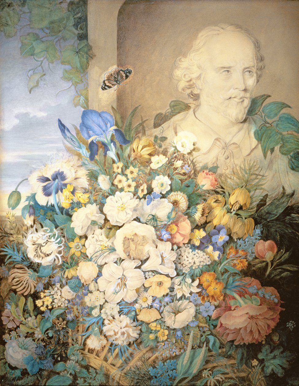 Kwiaty Szekspira, ok. 1835 autorstwa Clara Maria Pope