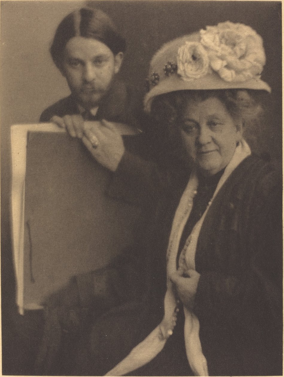 Alvin Langdon Coburn i jego matka autorstwa Clarence H. White