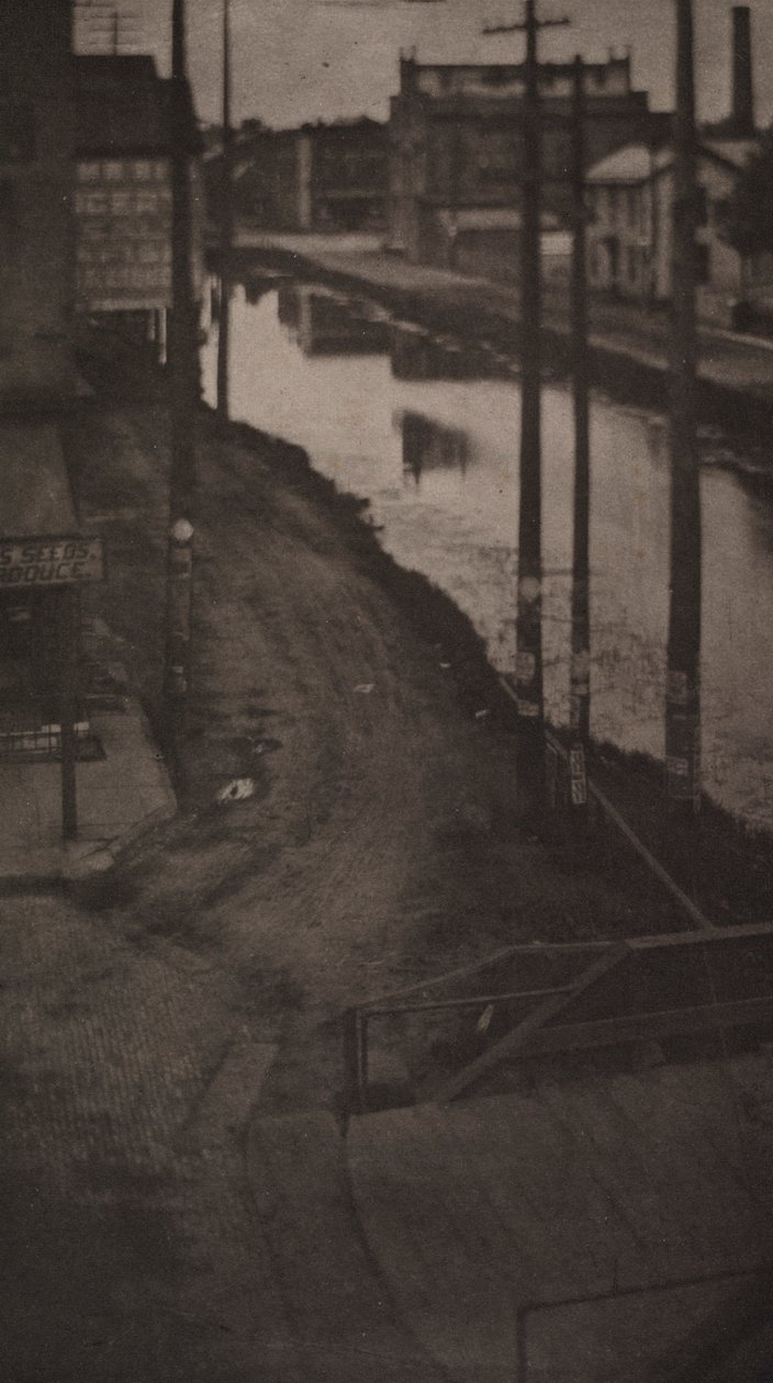 Słupy telegraficzne, 1898. autorstwa Clarence H. White