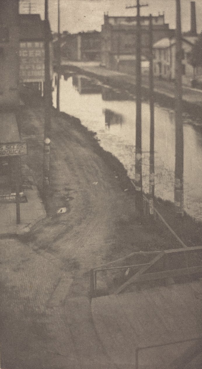 Słupy telegraficzne, ok. 1900. autorstwa Clarence H White