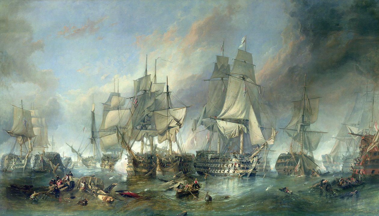 Bitwa pod Trafalgarem, 1805 r. autorstwa Clarkson Frederick Stanfield