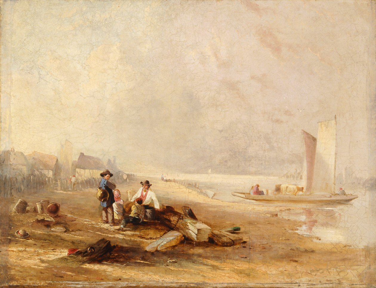 „Brzeg rzeki”, 1813-1867 autorstwa Clarkson Stanfield