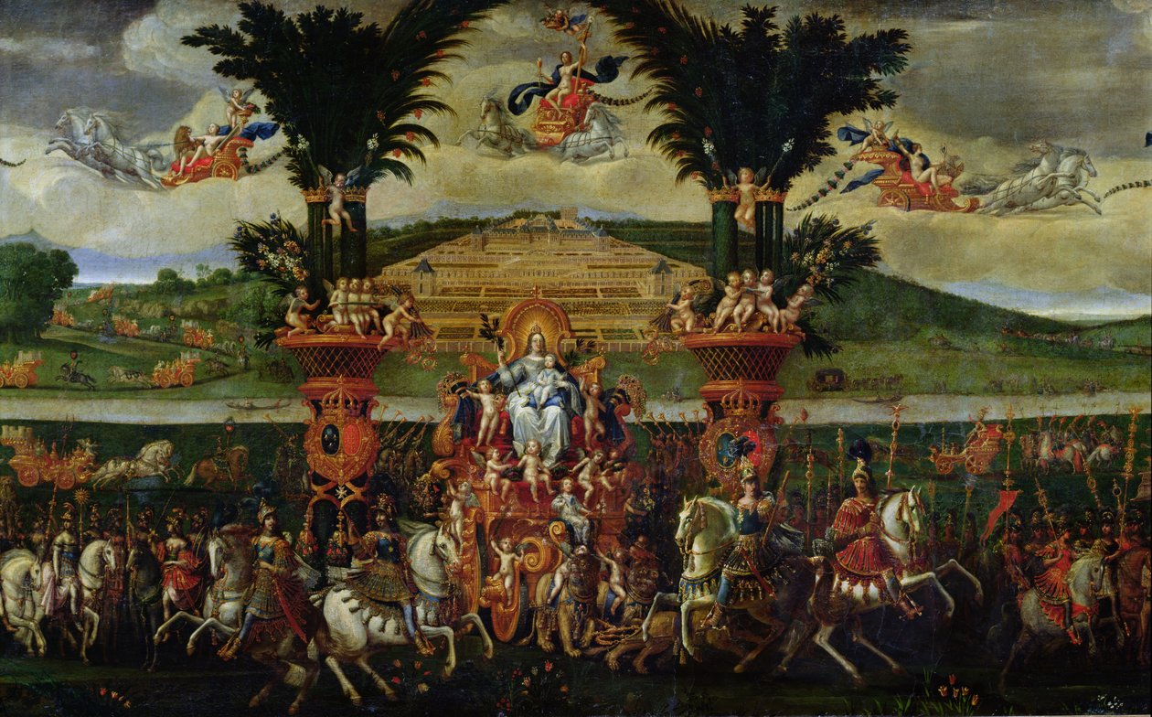 Ziemia, fragment centrum, ok. 1640-41 autorstwa Claude Deruet