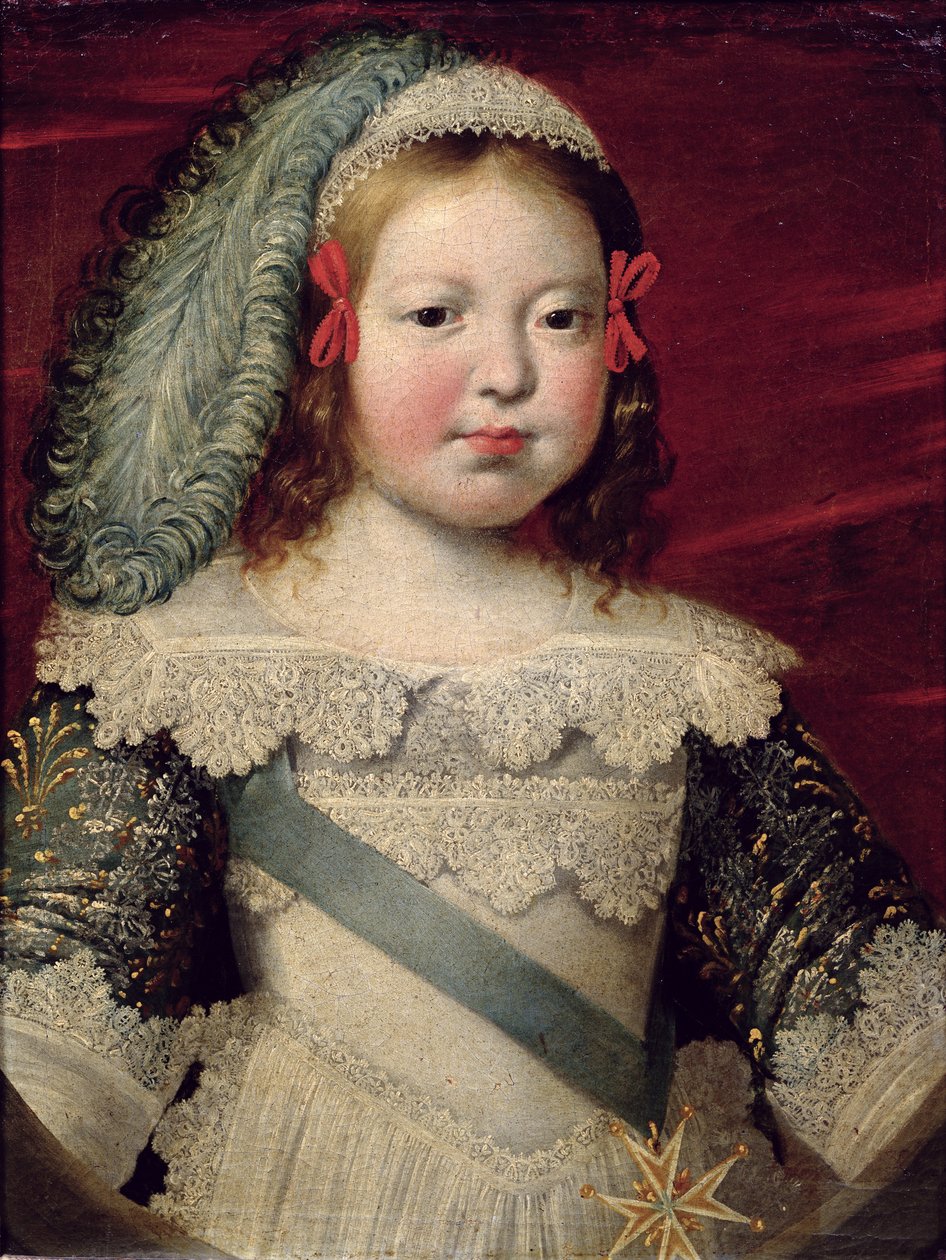 Portret Ludwika XIV (1638-1715) jako dziecko, ok.1641-42 autorstwa Claude Deruet