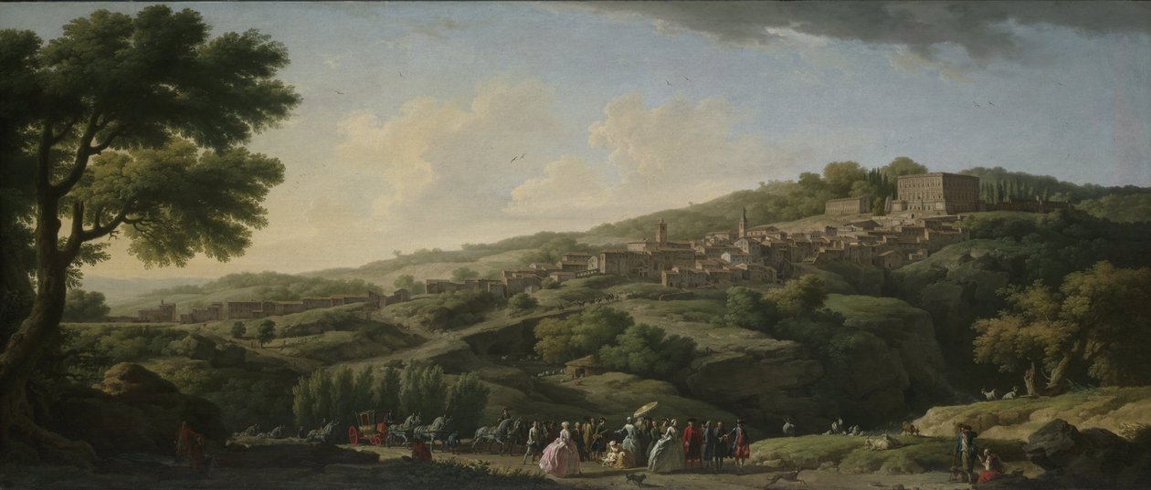 Willa w Caprarola autorstwa Claude Joseph Vernet