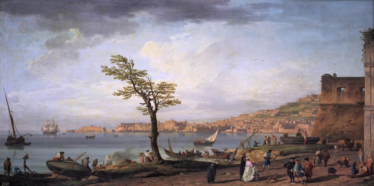 Widok na Zatokę Neapolitańską autorstwa Claude Joseph Vernet