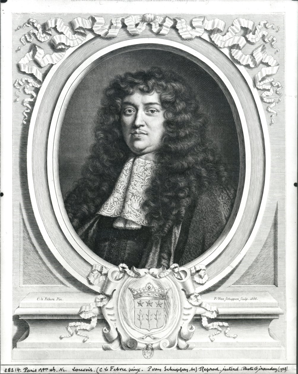 Francois-Michel Le Tellier (1643-1715) markiz Louvois, grawerowany przez Jacquesa van Schuppen, 1666 autorstwa Claude Lefebvre