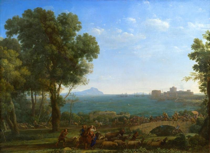 Bitwa na moście autorstwa Claude Lorrain