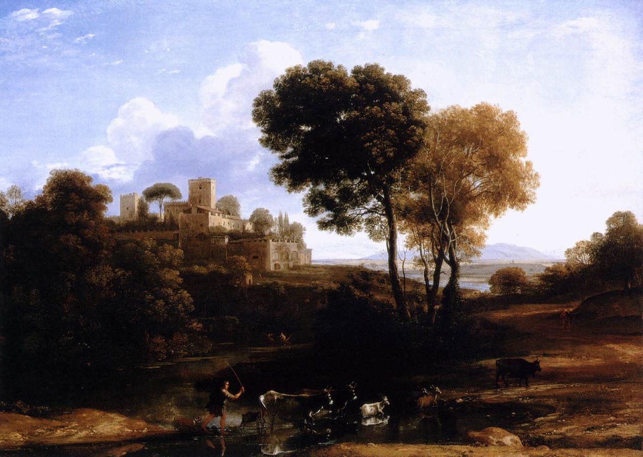 Krajobraz z pasterzami autorstwa Claude Lorrain