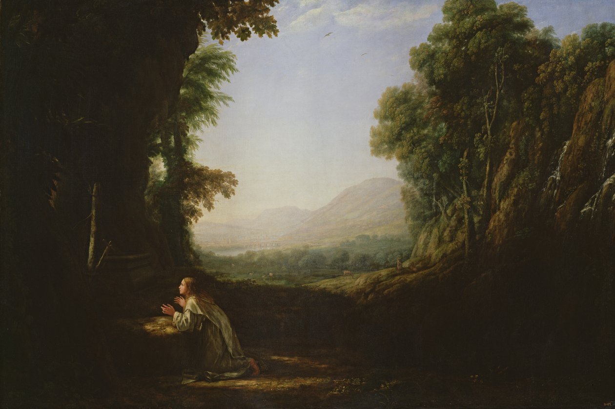 Krajobraz ze skruszoną Magdaleną autorstwa Claude Lorrain