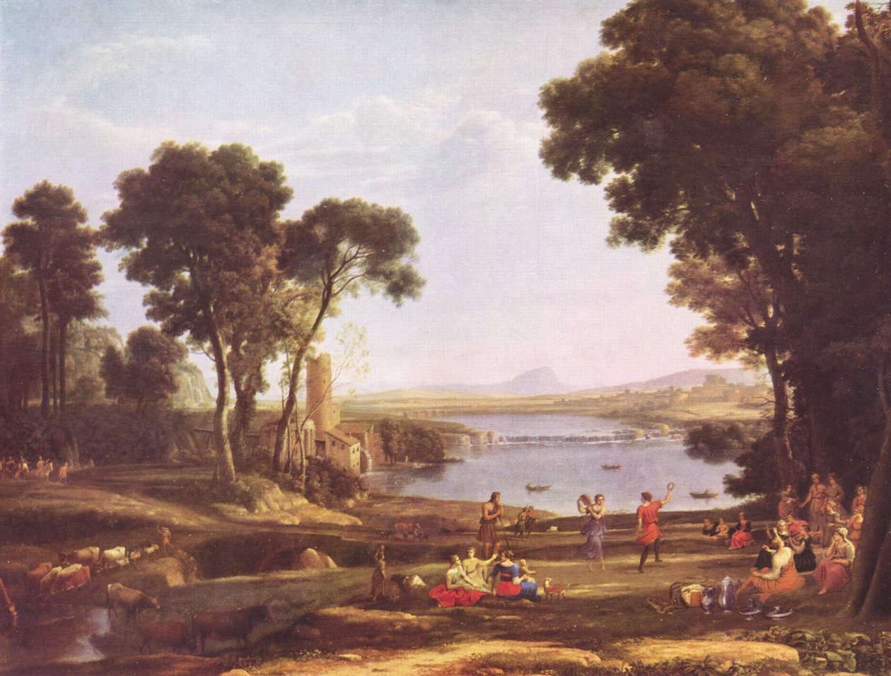 Małżeństwo Izaaka i Rebeki autorstwa Claude Lorrain