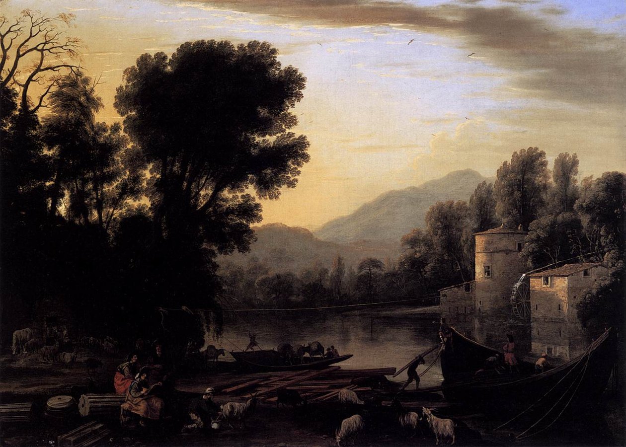 Młyn autorstwa Claude Lorrain