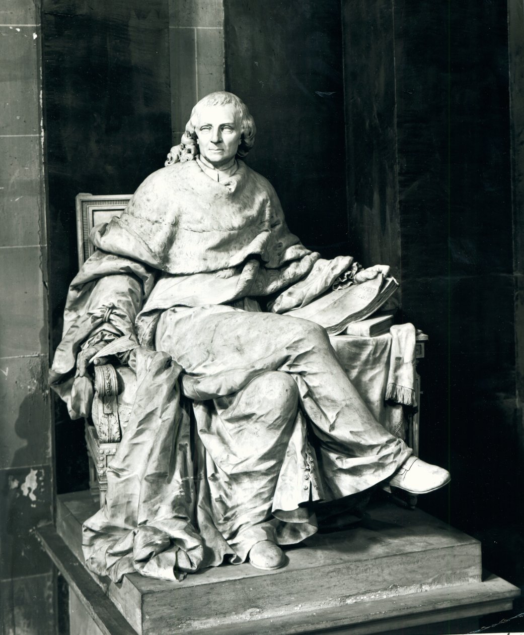 Charles de Secondat (1689-1755) Baron de Montesquieu, 1779 (marmur) autorstwa Claude Michel Clodion