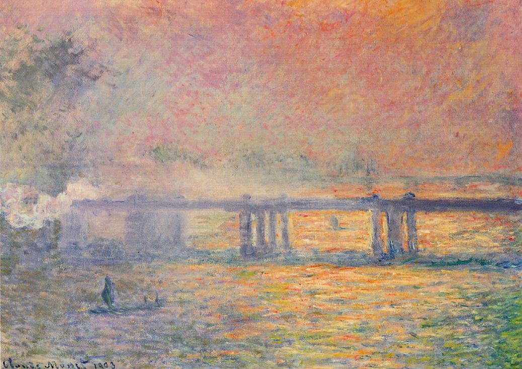 Charing Cross Bridgen autorstwa Claude Monet