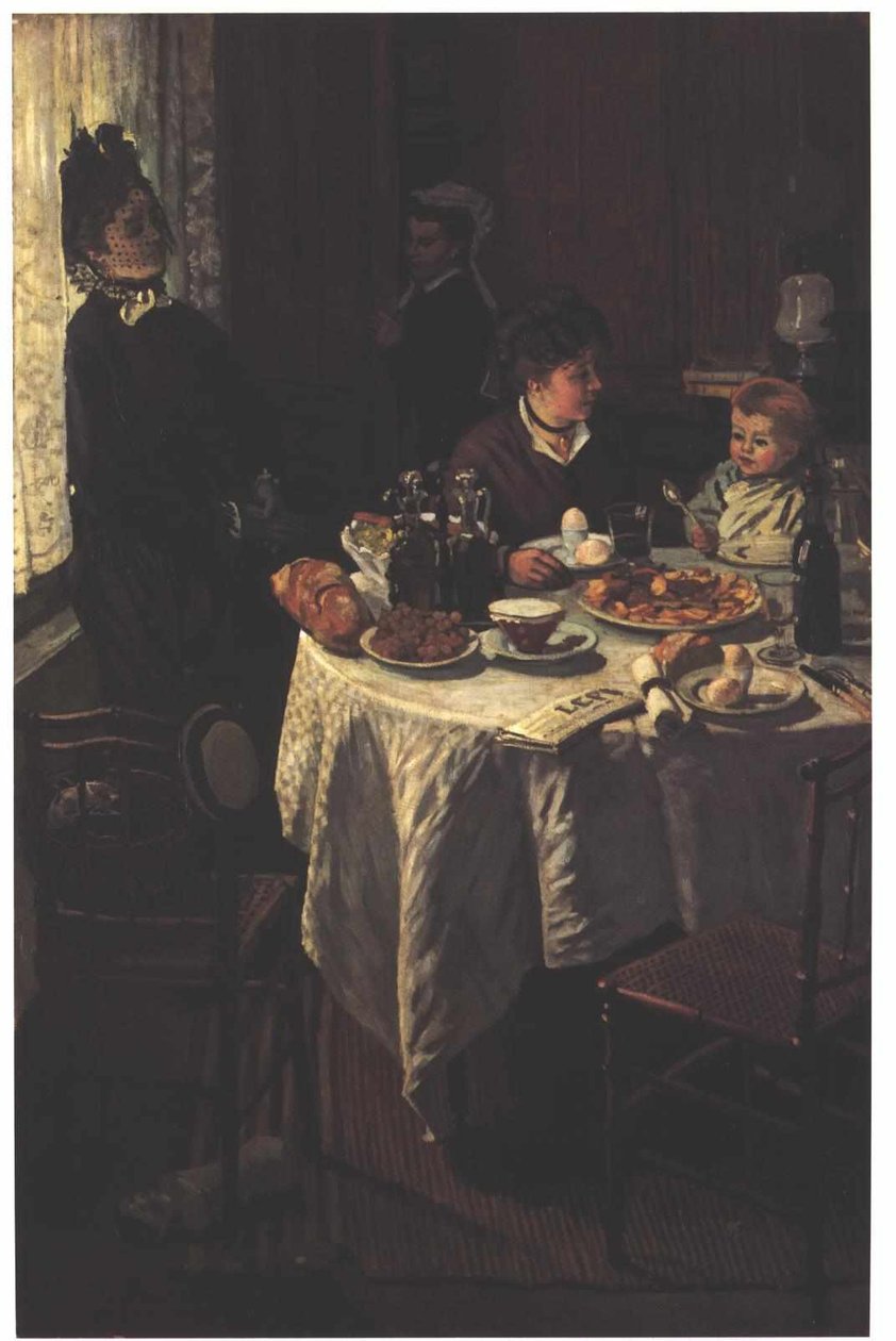 The Luncheon Niemiecki: The Breakfast Francais: Le dejeuner Polski: Sniadanie autorstwa Claude Monet
