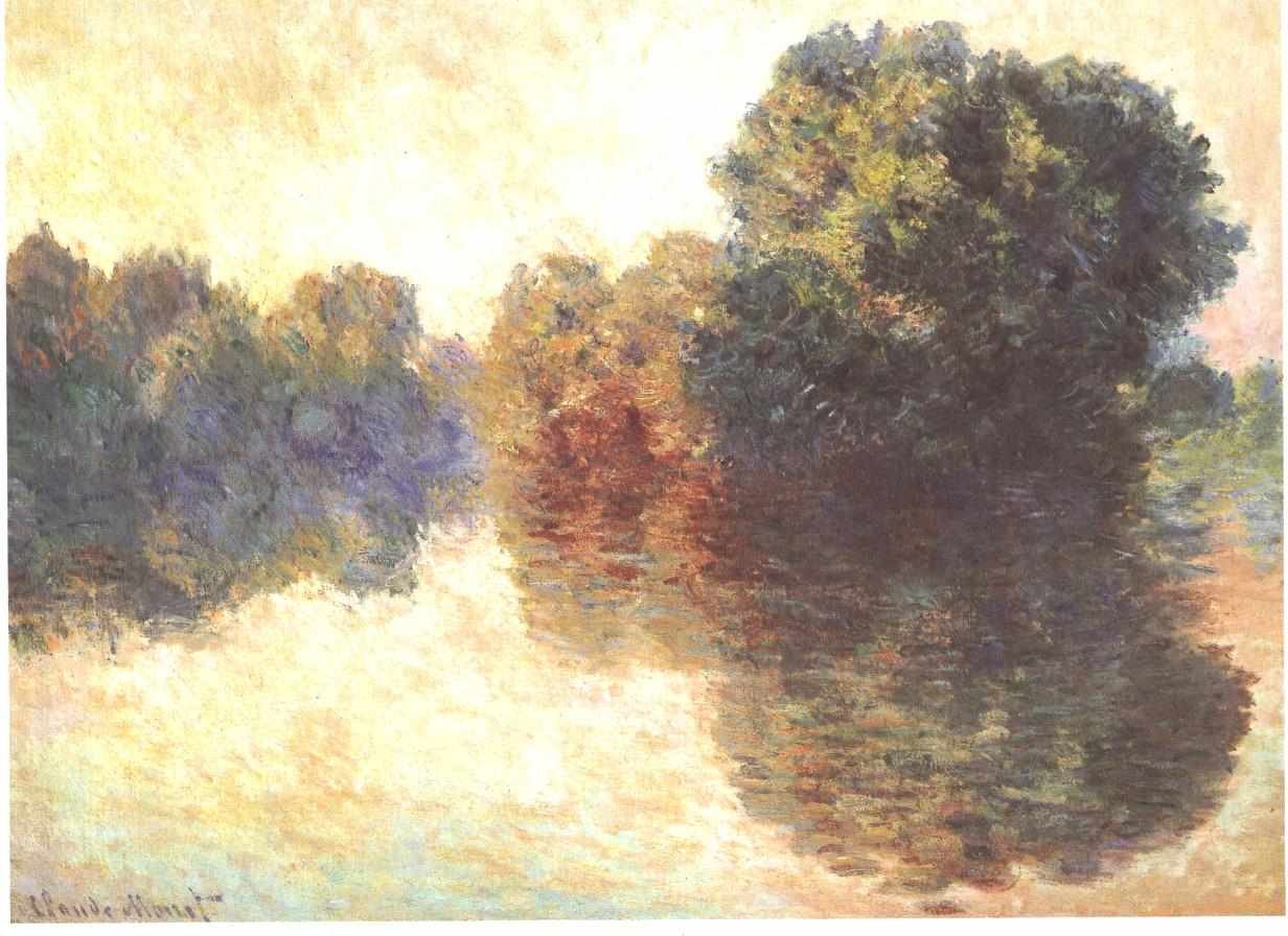 The Seine at Giverny Niemiecki: The Seine at Giverny Polski: Sekwana w okolicach Giverny autorstwa Claude Monet