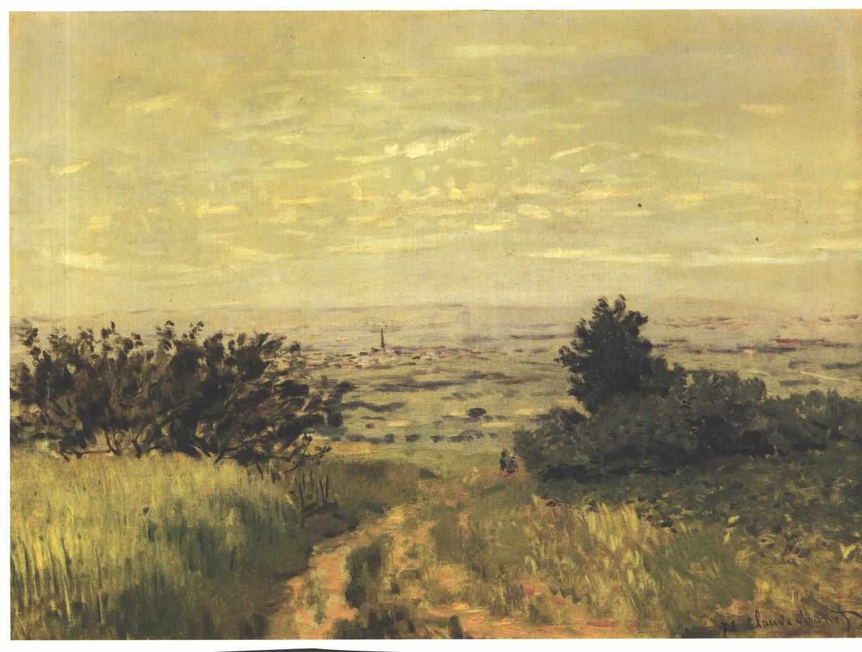 Vue de plaine a Argenteuil, coteaux de SannoisnAngielski: Widok na równinę Argenteuiln autorstwa Claude Monet
