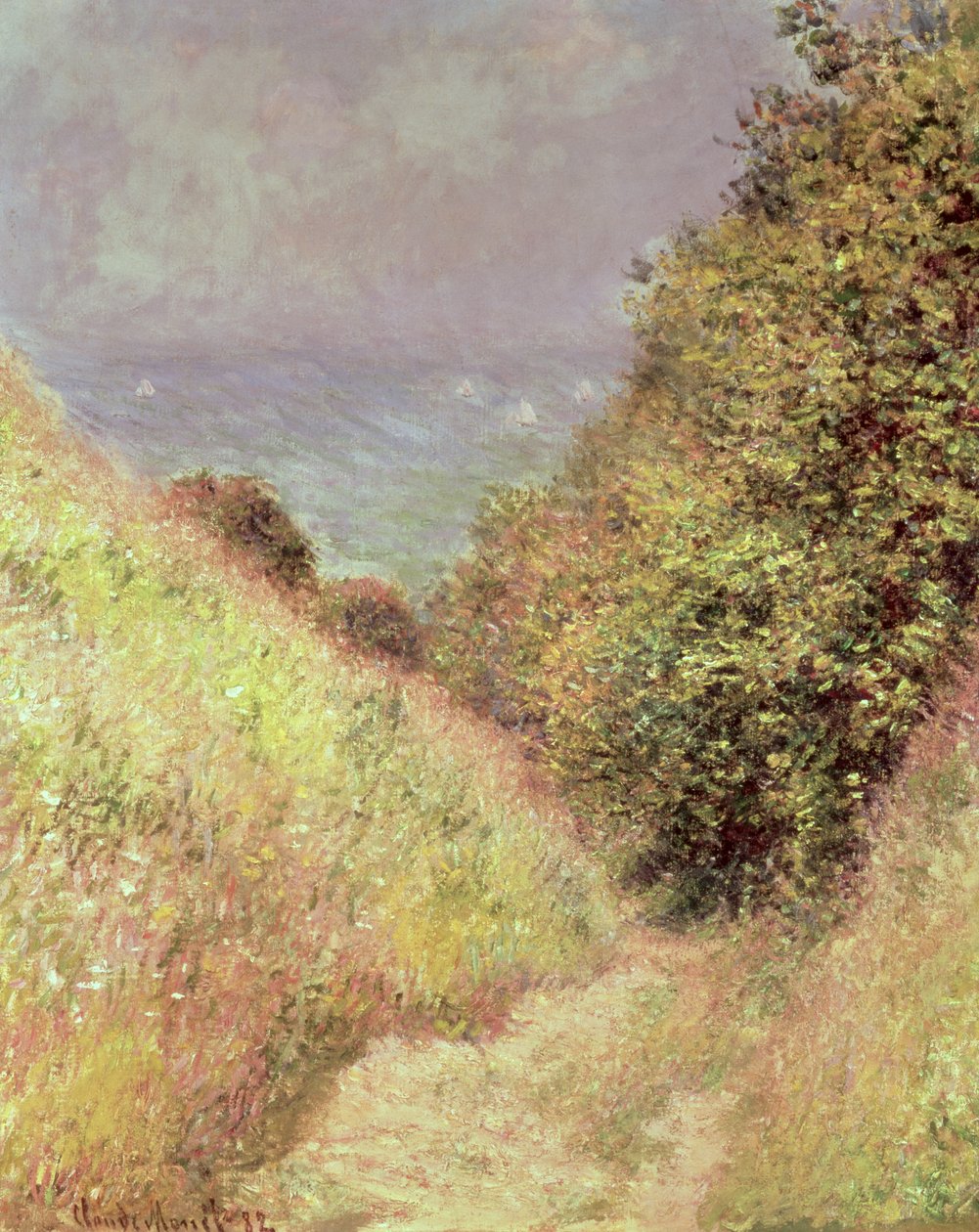 Chemin de la Cavee, Pourville, 1882 autorstwa Claude Monet