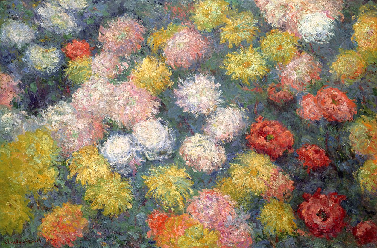 Chryzantemy, 1897 autorstwa Claude Monet