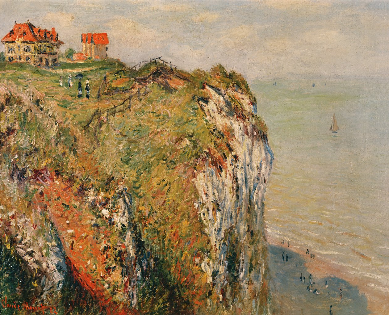 Klif w Dieppe, 1882 autorstwa Claude Monet