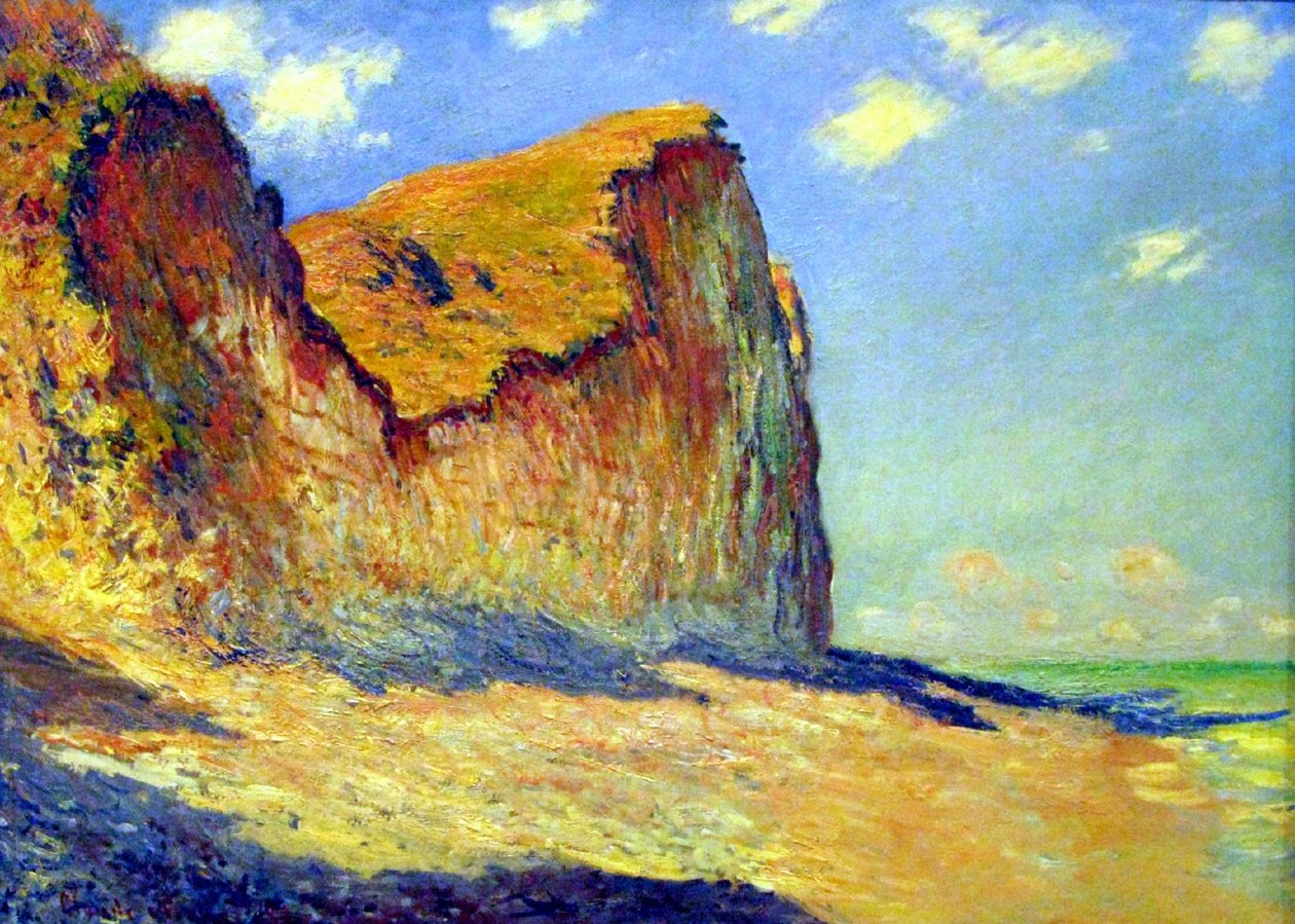 Klify w pobliżu Pourville autorstwa Claude Monet