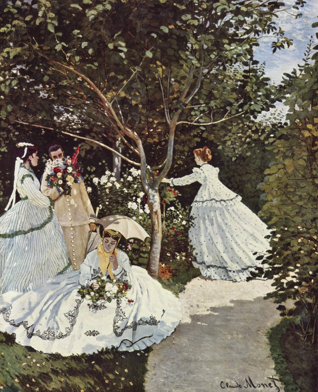 Kobiety w ogrodzie autorstwa Claude Monet