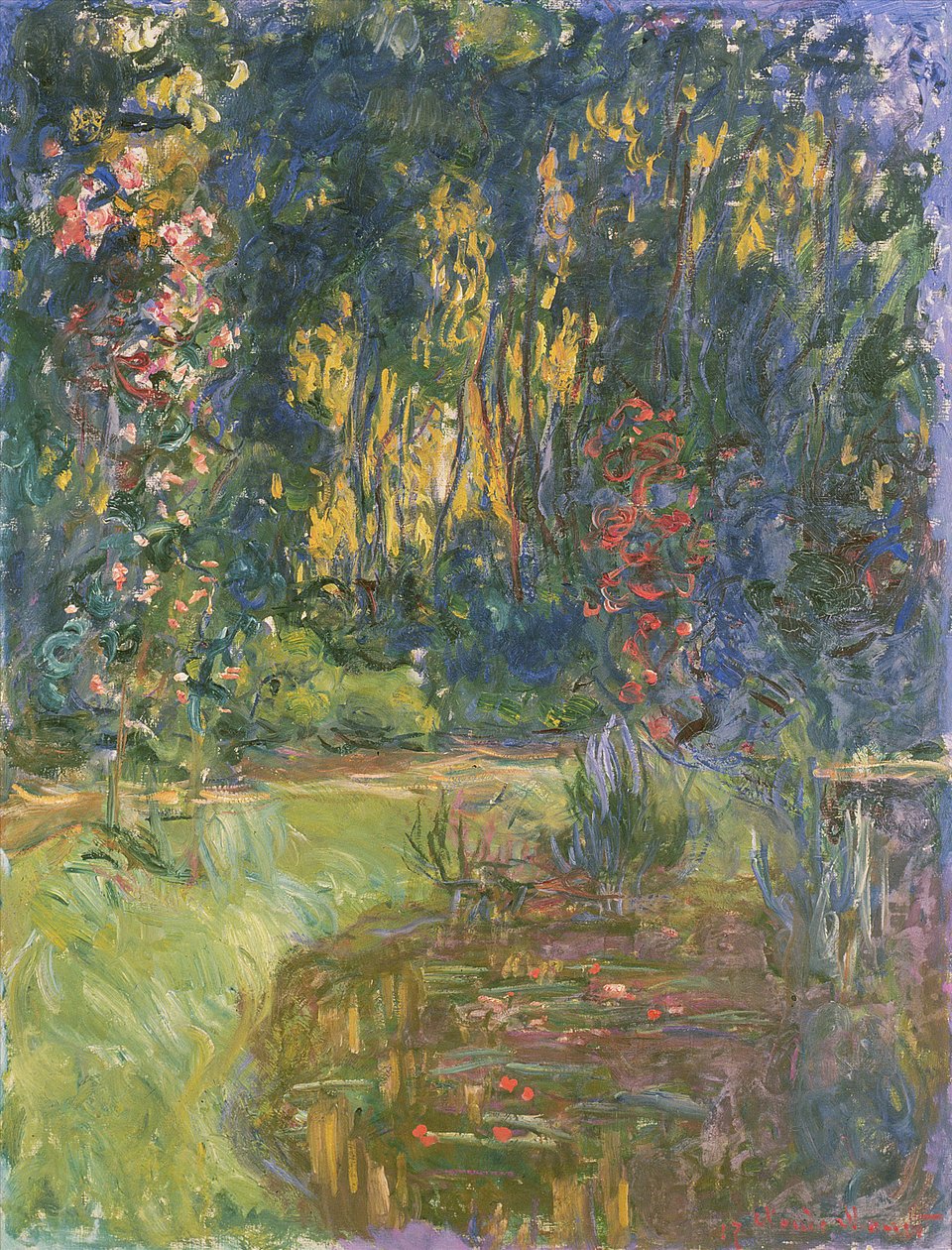 Ogród w Giverny, 1923 autorstwa Claude Monet
