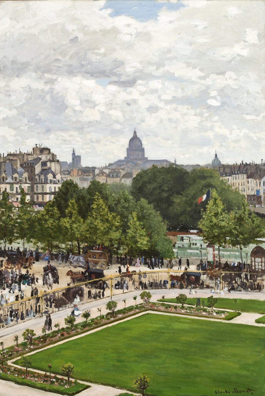 Ogród Księżniczki, Luwr, 1867 autorstwa Claude Monet