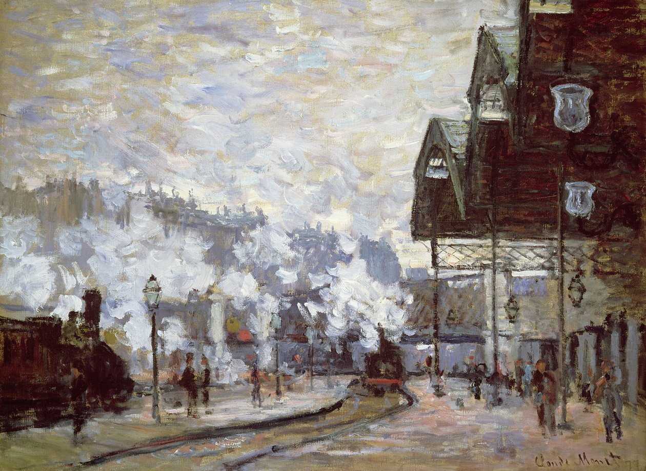 Gare Saint-Lazare, Paryż, 1877 autorstwa Claude Monet