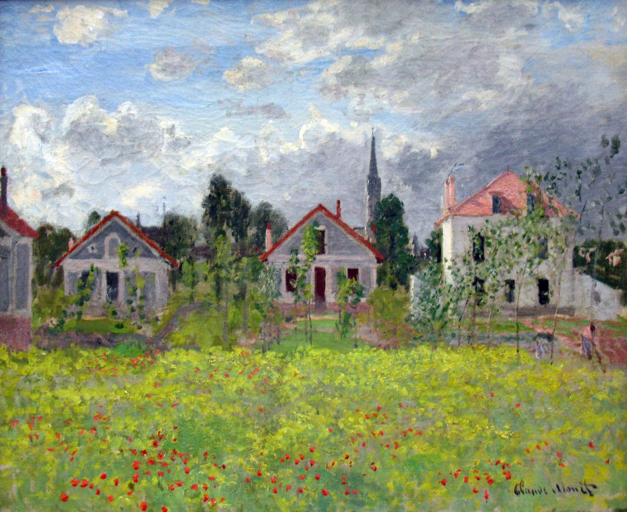 Domy w Argenteuil autorstwa Claude Monet
