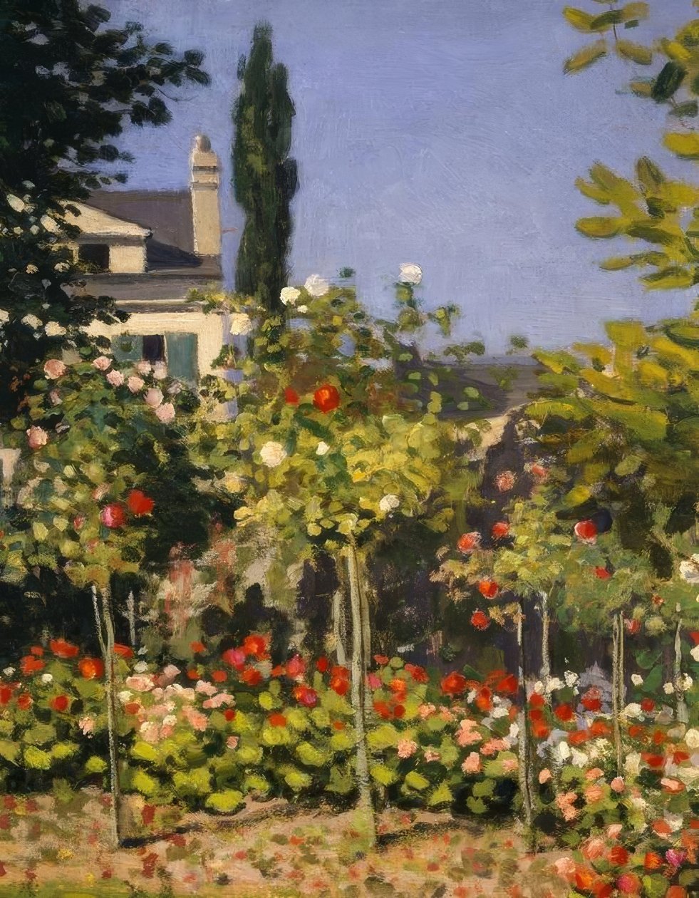 Kwitnący ogród autorstwa Claude Monet