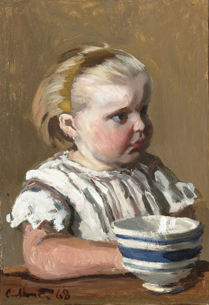 Dziecko z kubkiem, portret Jeana Moneta autorstwa Claude Monet