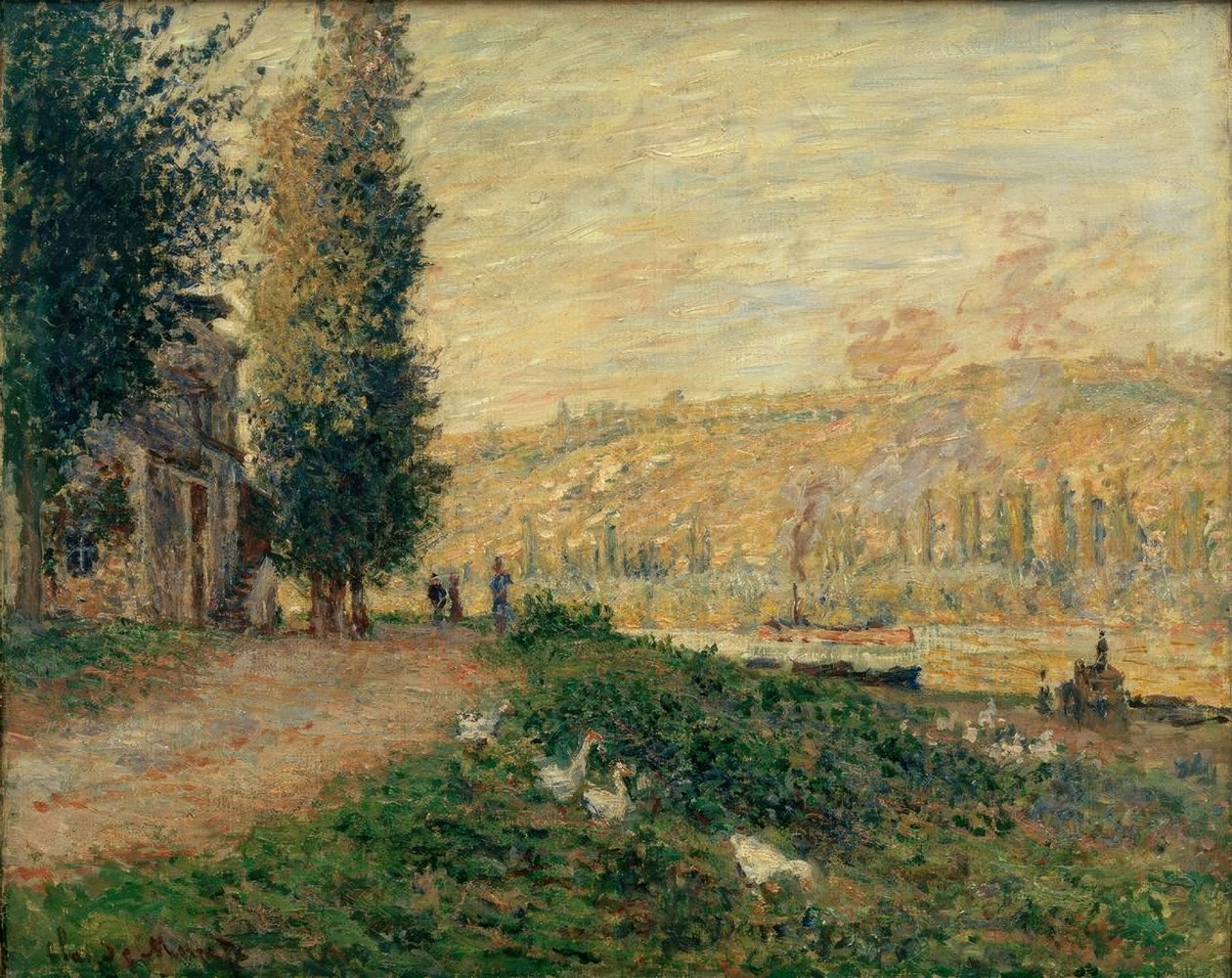 La Berge w Lavacourt autorstwa Claude Monet