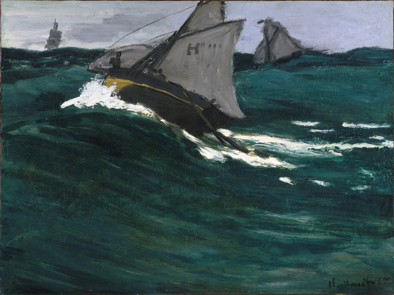 Zielona fala autorstwa Claude Monet