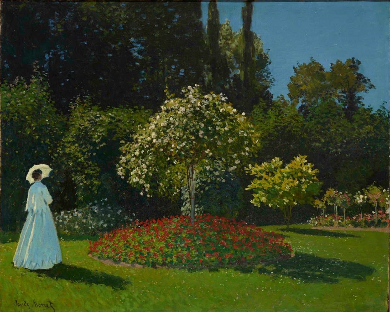 Pani w ogrodzie autorstwa Claude Monet