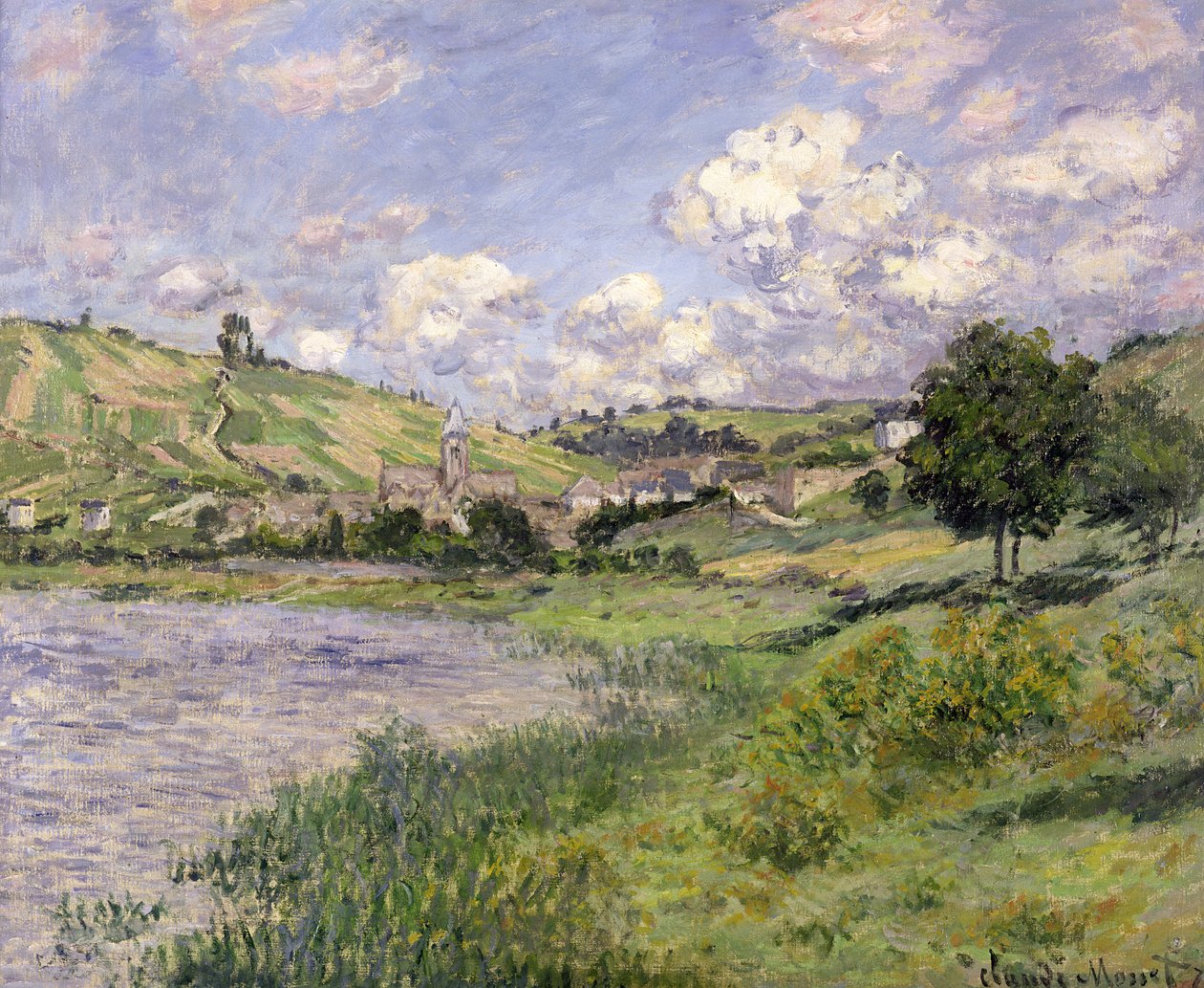 Krajobraz, Vetheuil, 1879 autorstwa Claude Monet