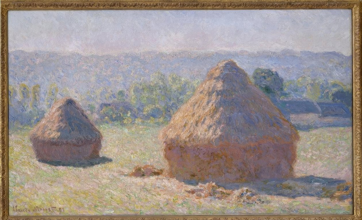 Kamienie młyńskie, koniec lata autorstwa Claude Monet
