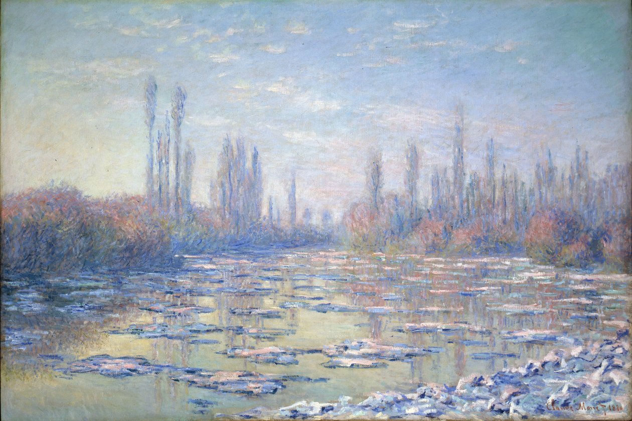 Les Glacons, 1880 autorstwa Claude Monet