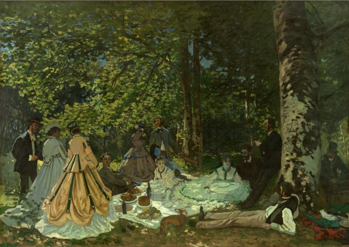 Obiad na trawie autorstwa Claude Monet