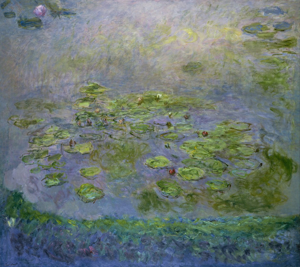 Nimfy (lilie wodne) autorstwa Claude Monet