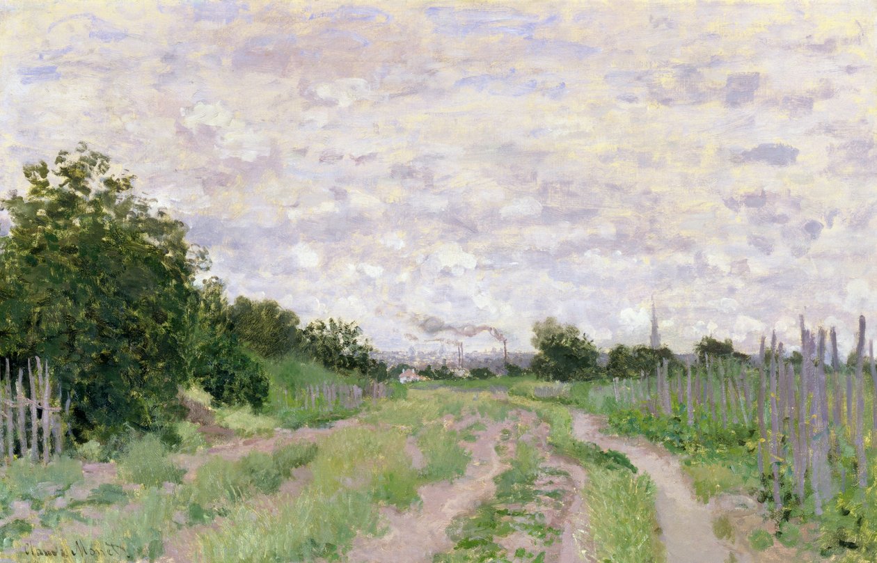 Ścieżka przez winorośl, Argenteuil, 1872 autorstwa Claude Monet