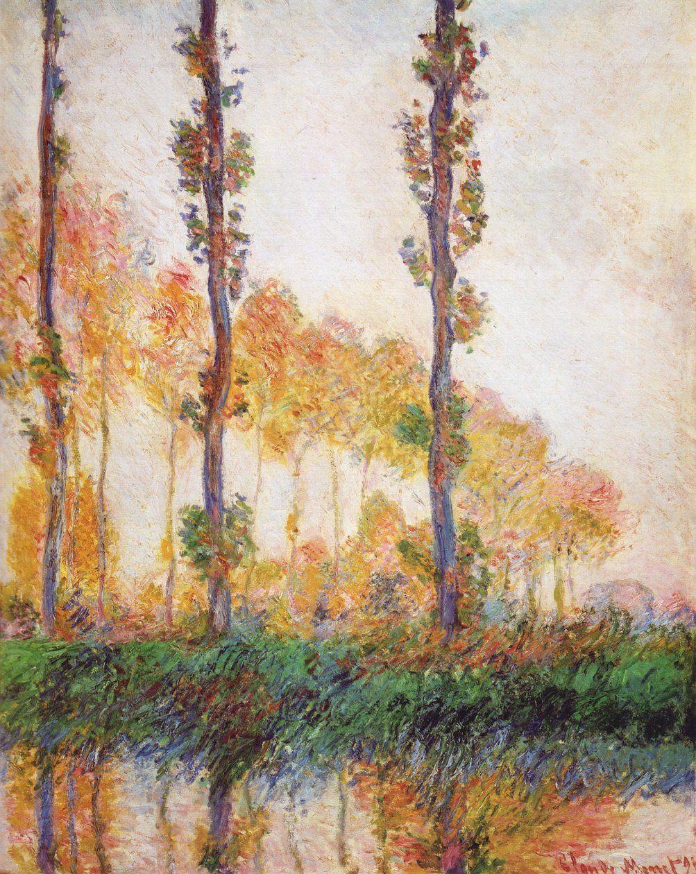 Topole (jesień) II.JPG autorstwa Claude Monet