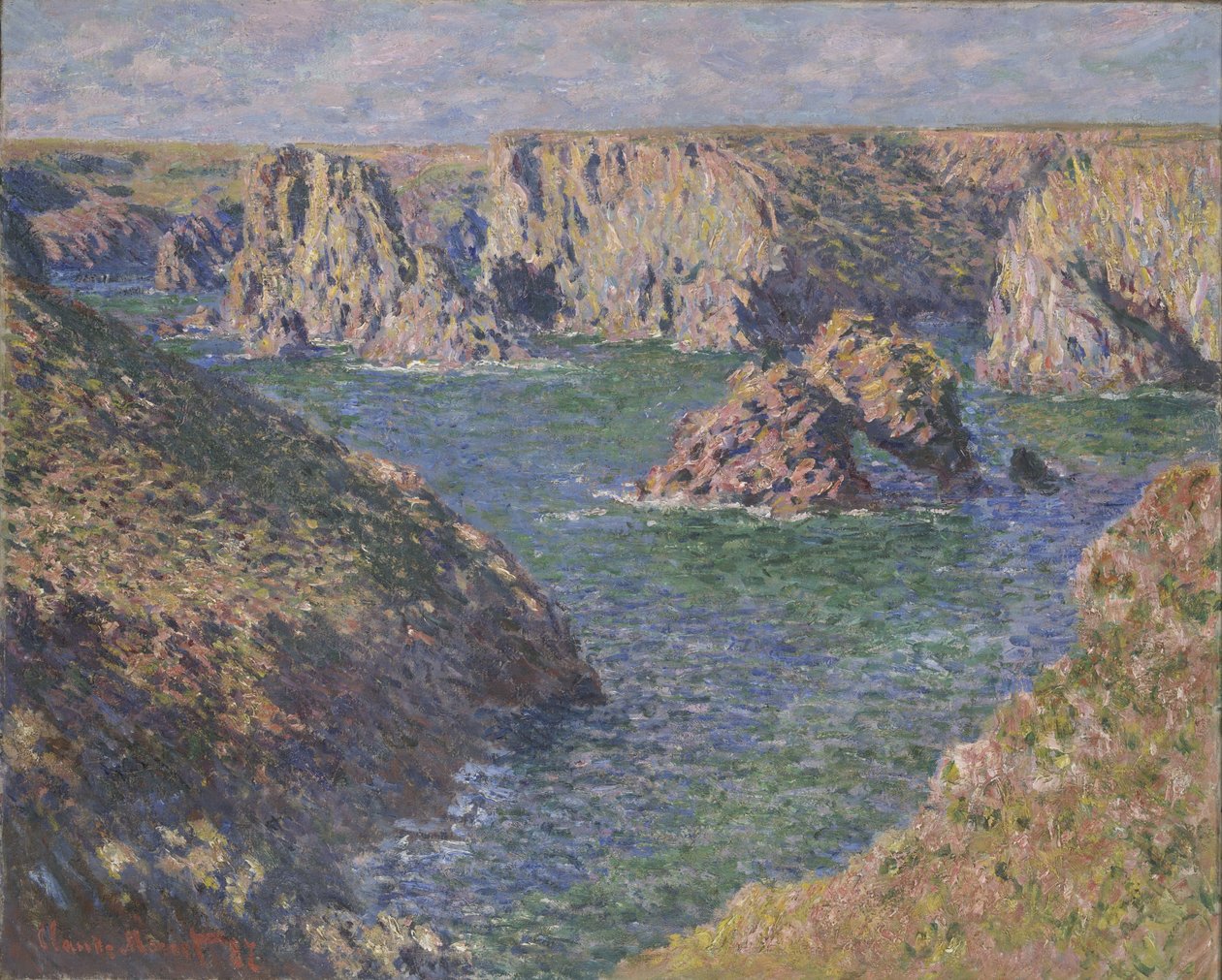 Port-Domois, Belle-Isle, 1887 autorstwa Claude Monet