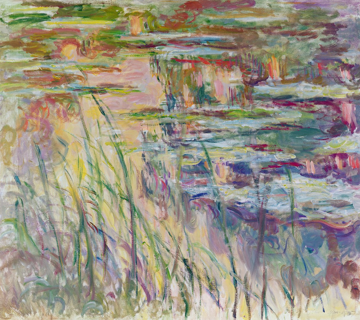 Refleksje na wodzie, 1917 autorstwa Claude Monet
