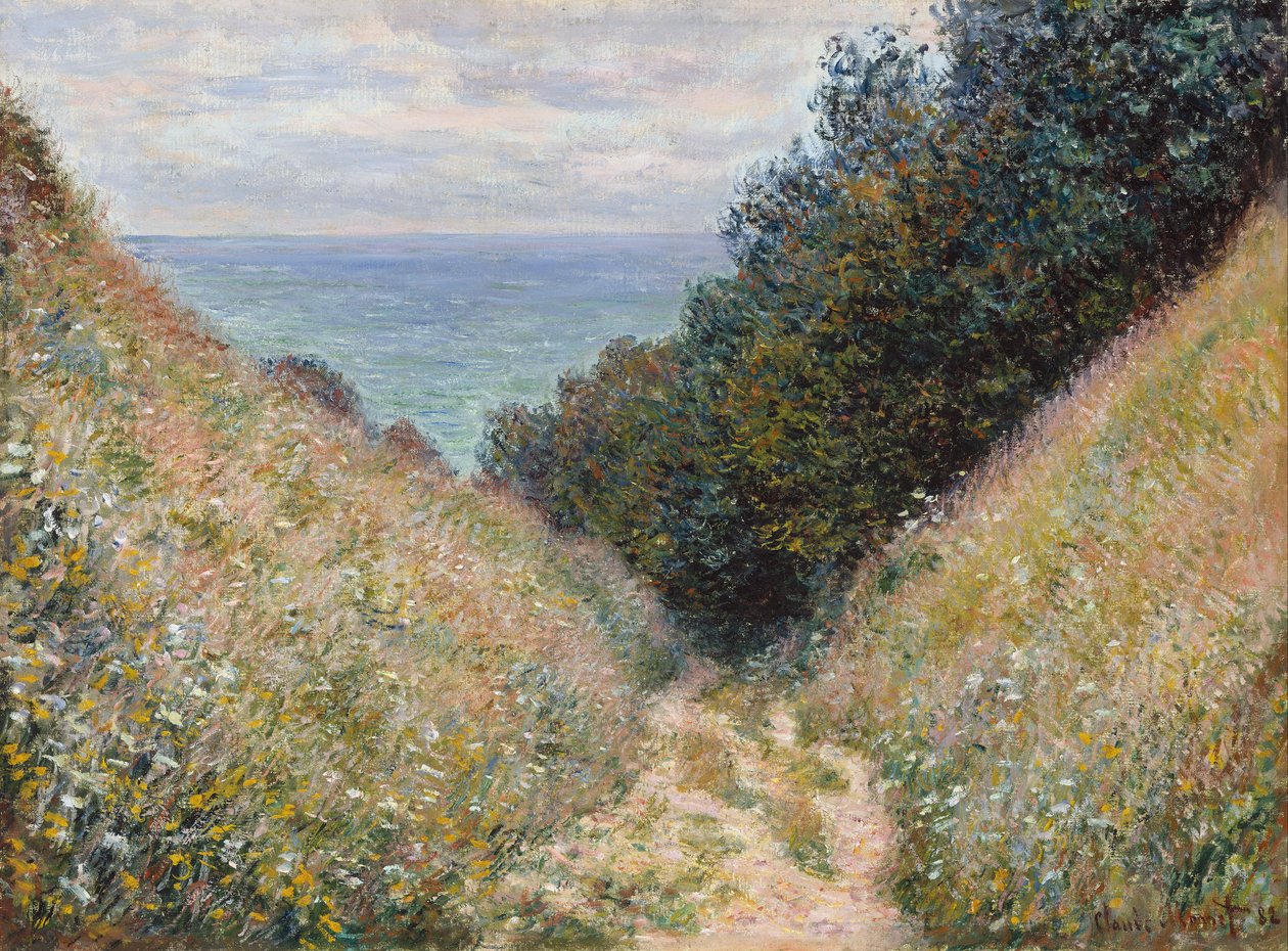 Droga w La Cavee, Pourville autorstwa Claude Monet