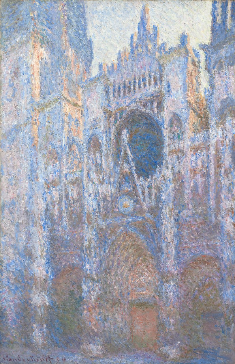 Katedra w Rouen, fasada zachodnia, 1894 autorstwa Claude Monet