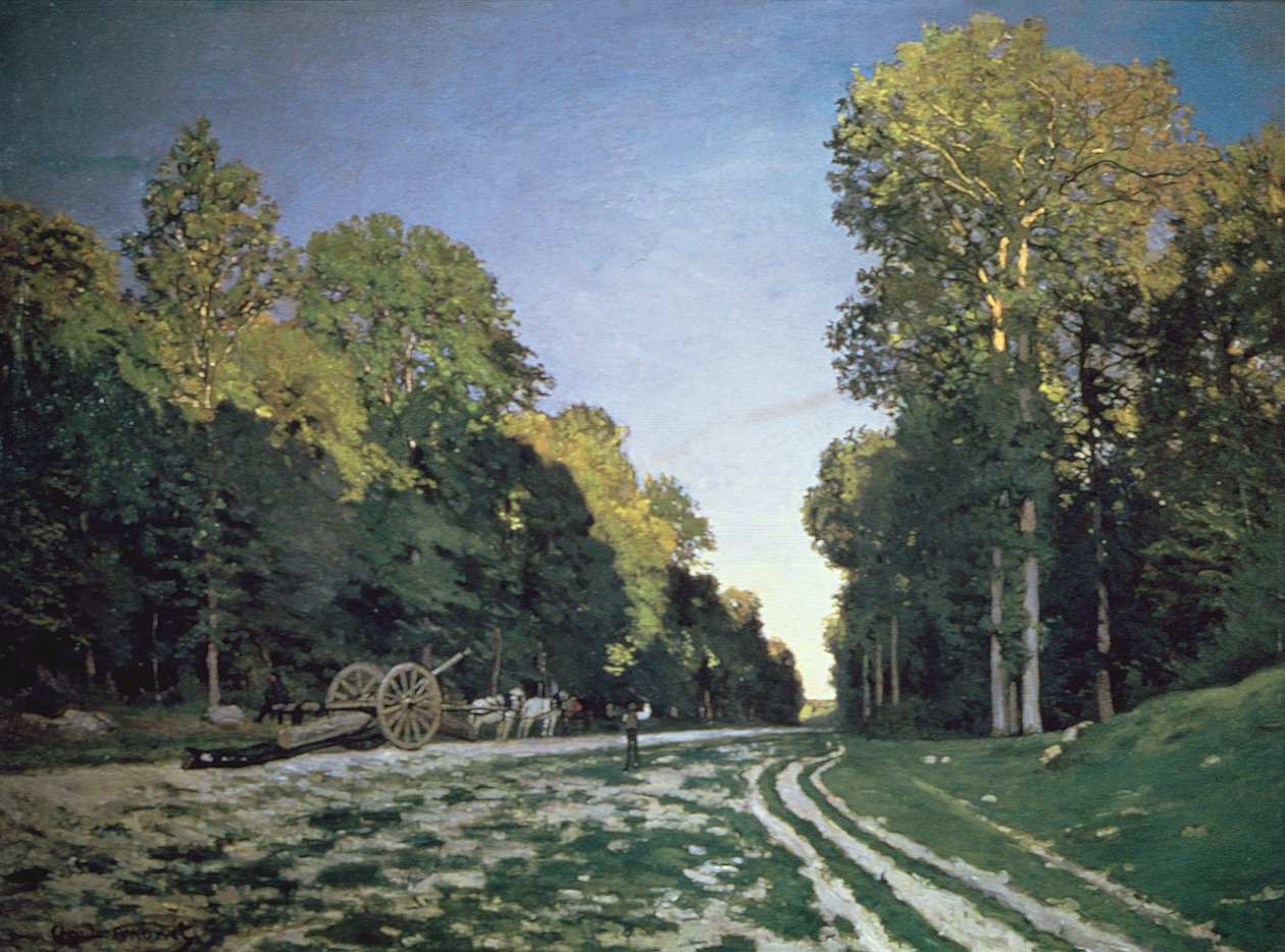Route de Chailly, Fontainebleau, 1864 autorstwa Claude Monet