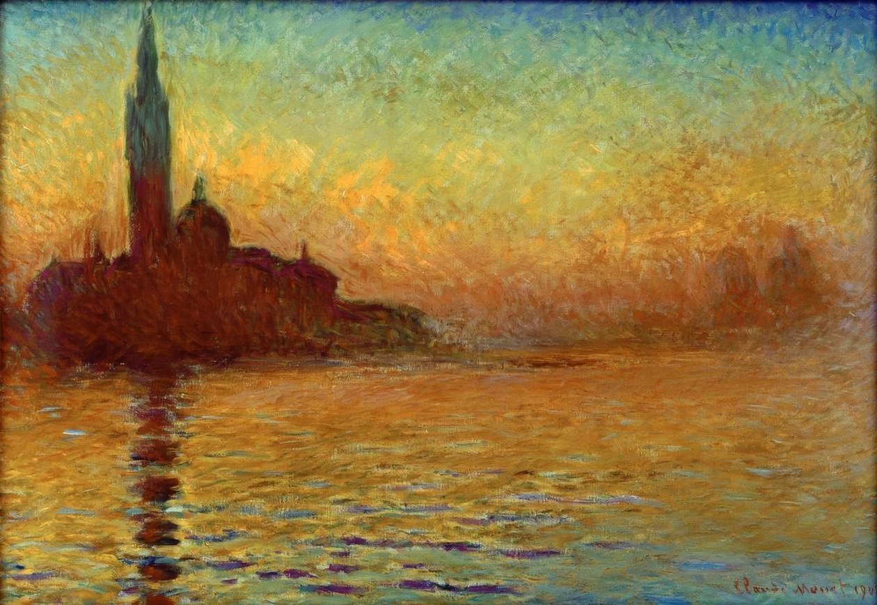 Saint-Georges major o zmierzchu autorstwa Claude Monet