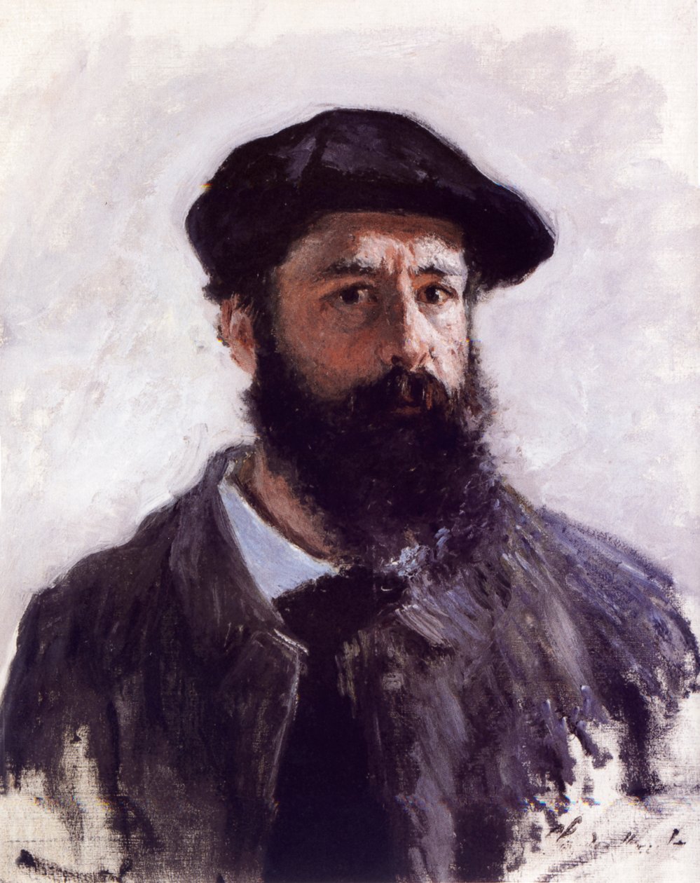Autoportret w Beret autorstwa Claude Monet