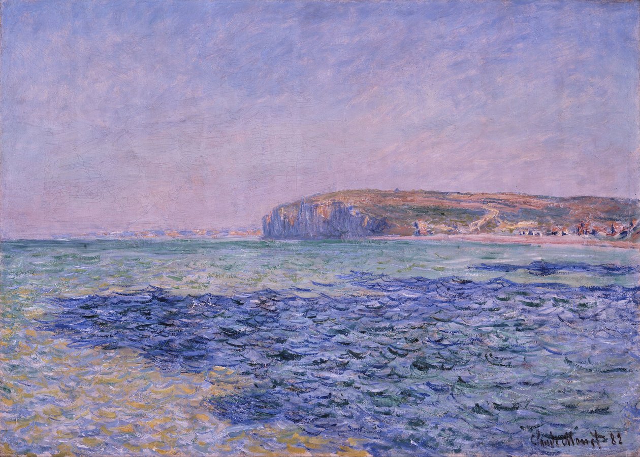 Cienie na morzu. Klify w Pourville autorstwa Claude Monet